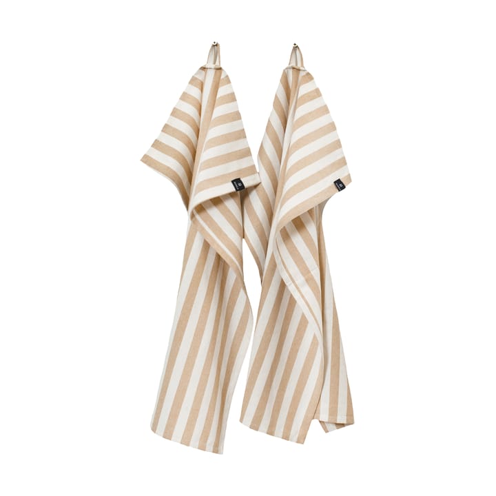 Bretagne viskestykke 50x70 cm 2-pak - Wheat - Himla