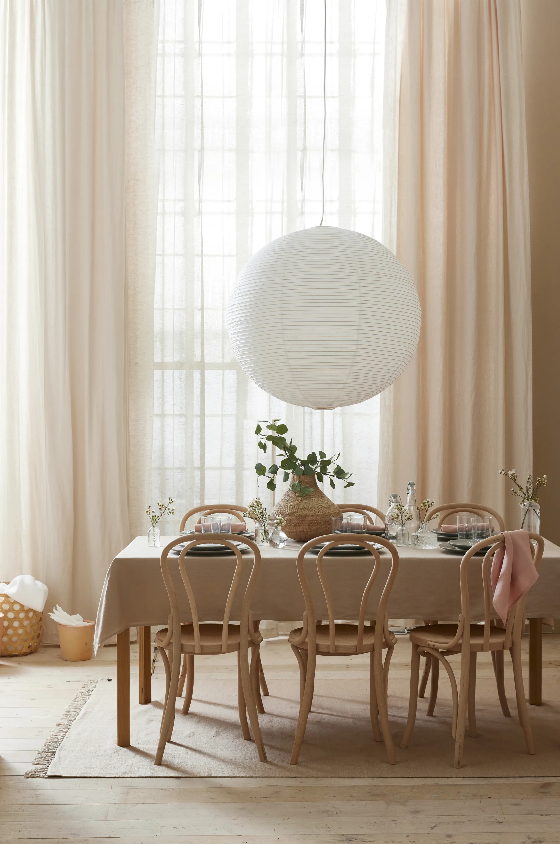 Dalsland gardin med rynkebånd og kanal, Oatmeal Himla