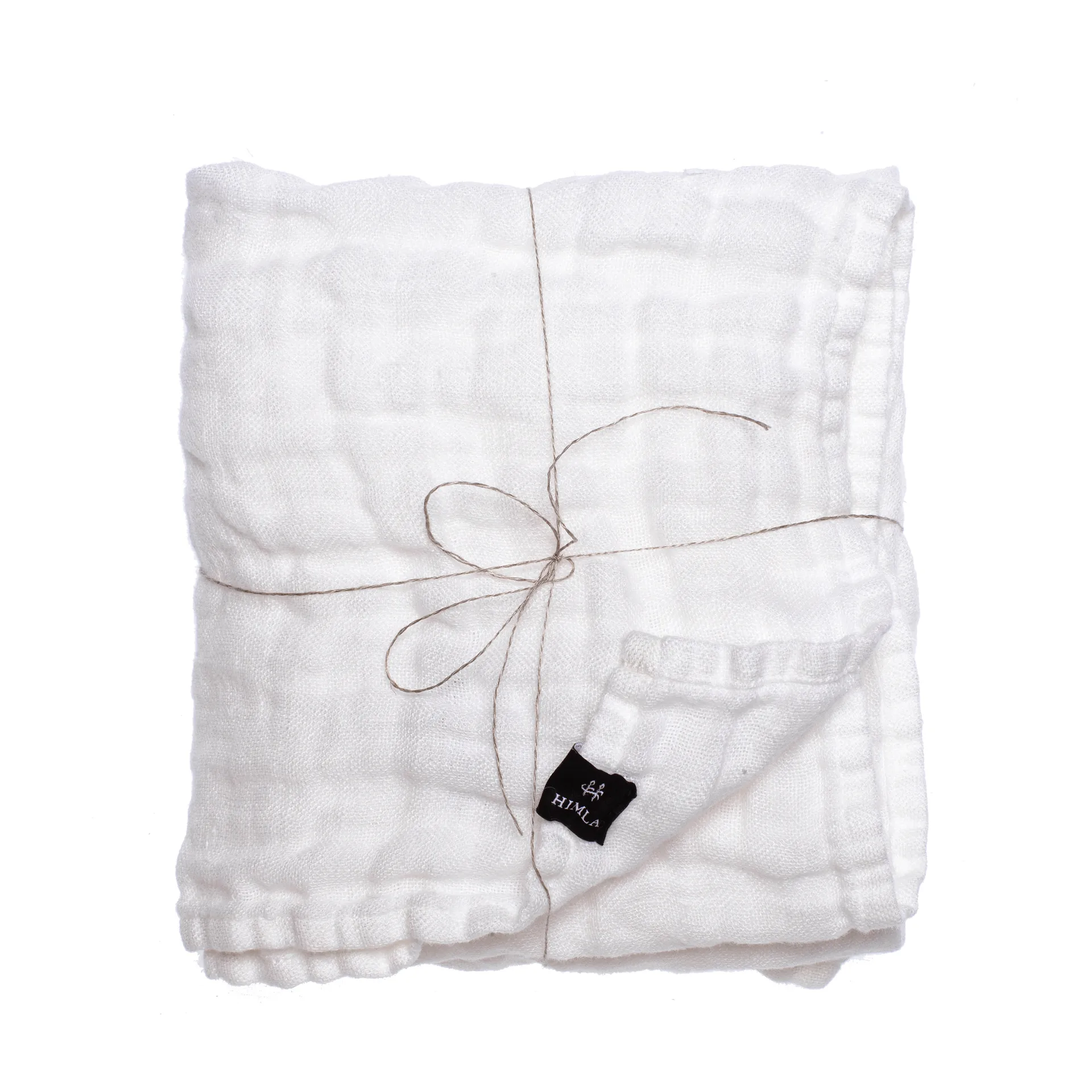 Hannelin babytæppe 60x110 cm, White/White Himla