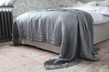 Hannelin sengetæppe charcoal (grå) - 160 x 260 cm - Himla