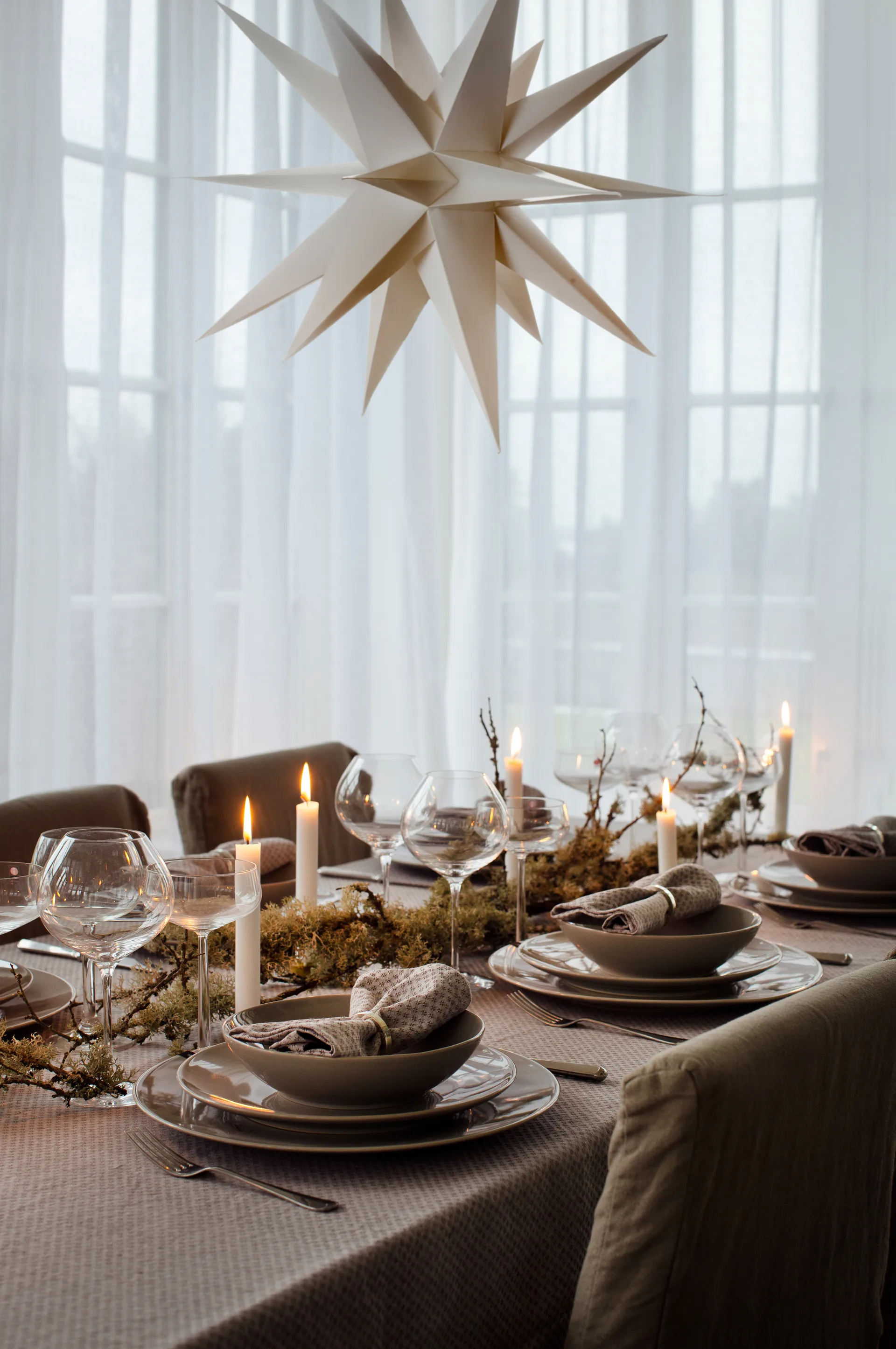 Julia dug 145x250 cm, Pewter (grå) Himla