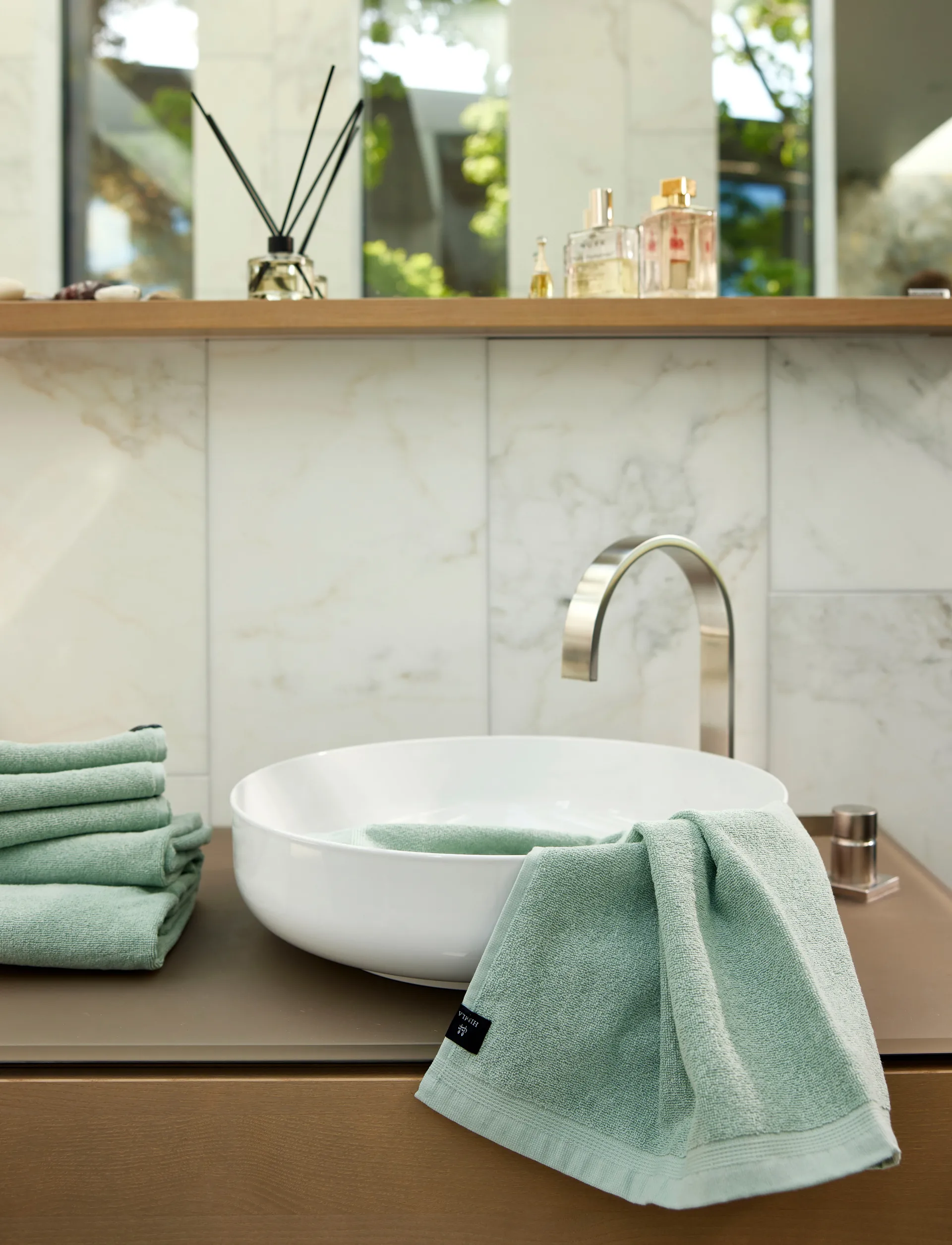 Lina håndklæde, Aqua, 70x140 cm Himla