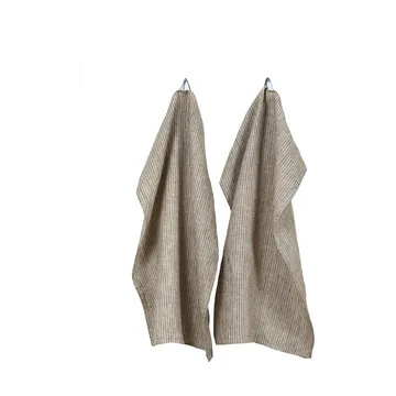 Linus viskestykke 50x70 cm 2 stk
 - Kohl/Natural - Himla
