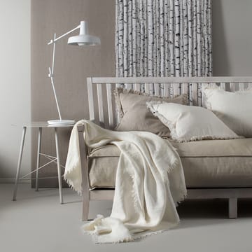 Merlin plaid i hør 130x170 cm - Offwhite (hvid) - Himla