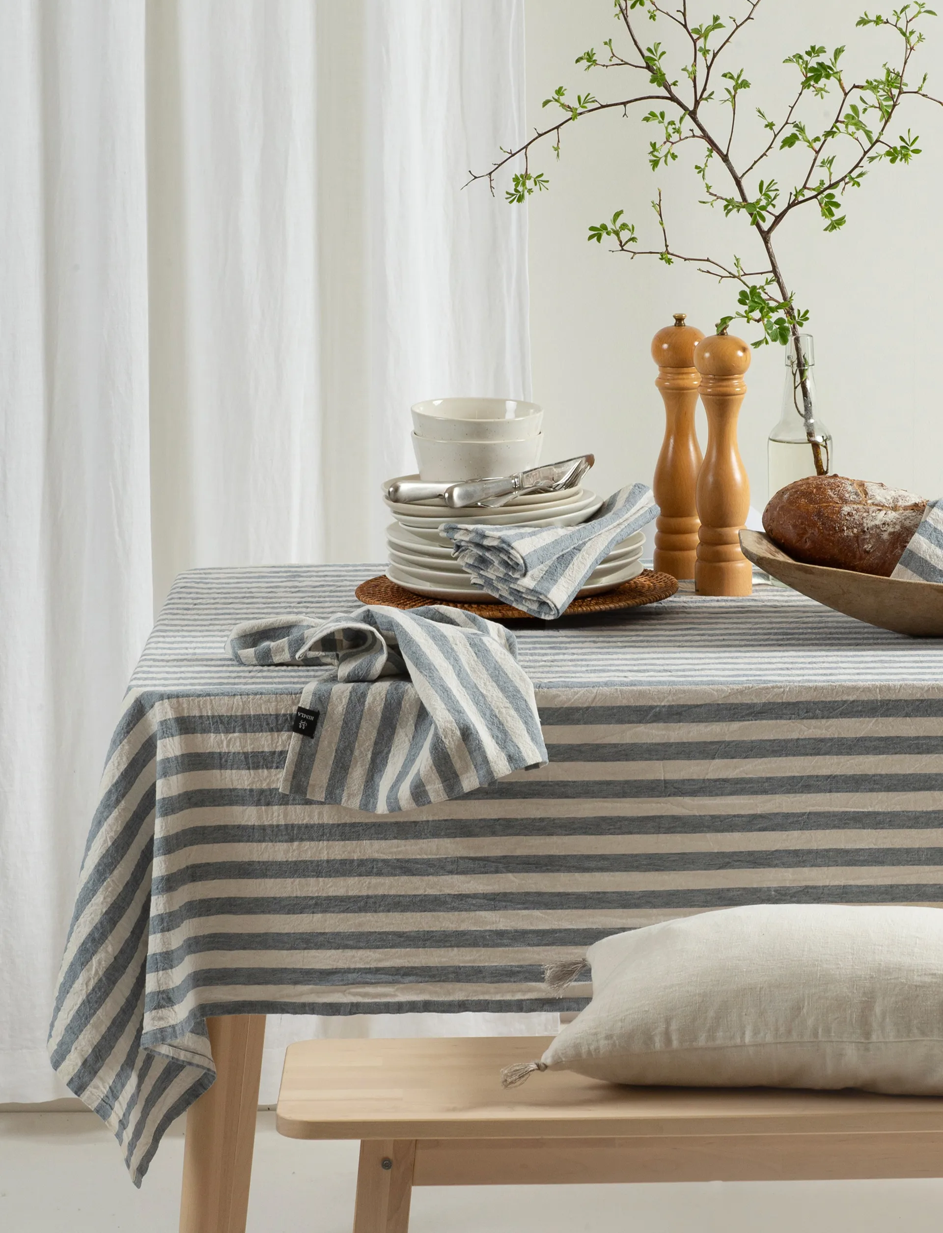 Riviera stofserviet 45x45 cm 4-pak, Azur Himla