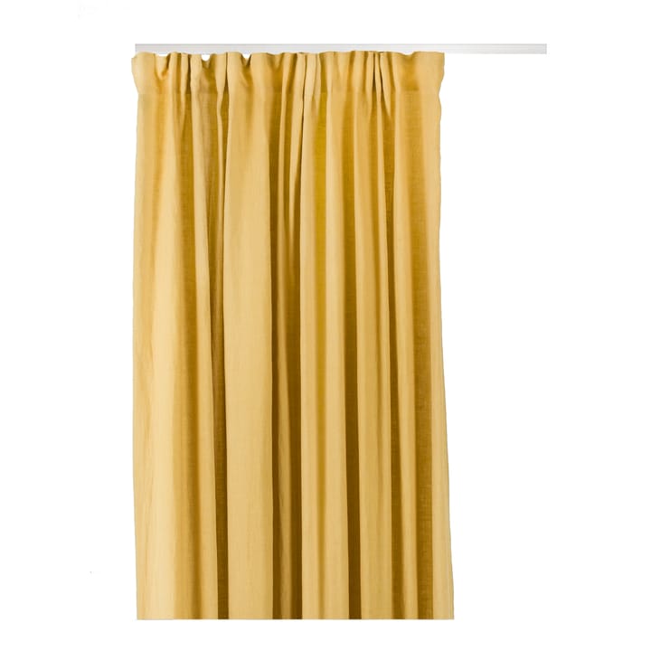 Sunshine gardin med rynkebånd 140x250 cm - Honey (gul) - Himla