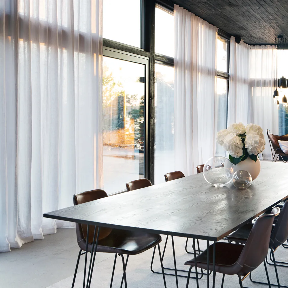 Sunshine gardin med rynkebånd 140x290 cm, Ash (grå) Himla