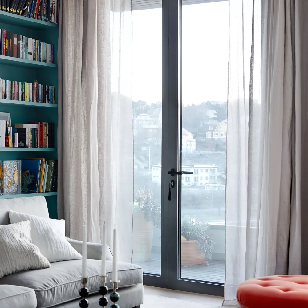 Sunshine gardin med rynkebånd 140x290 cm, Ash (grå) Himla