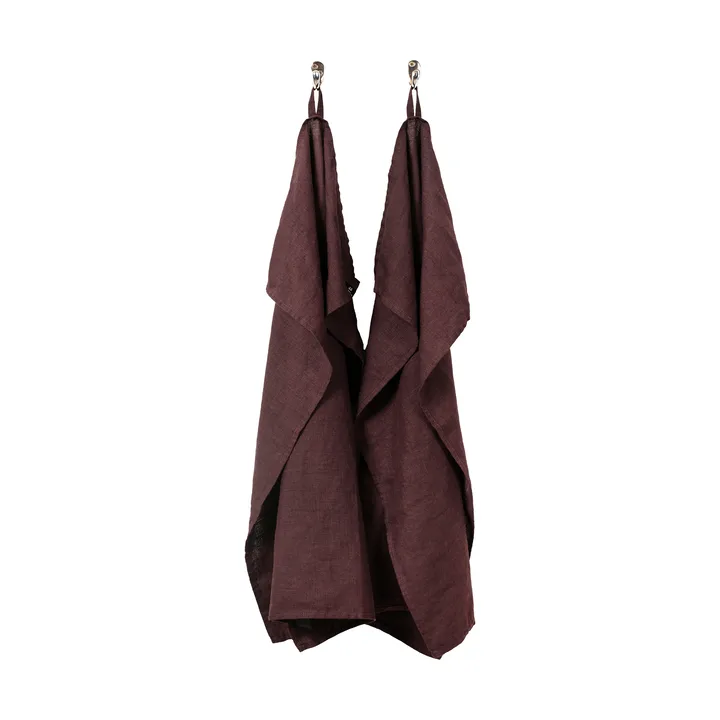 Sunshine køkkenhåndklæde 50x70 cm - Burgundy (rød) - Himla
