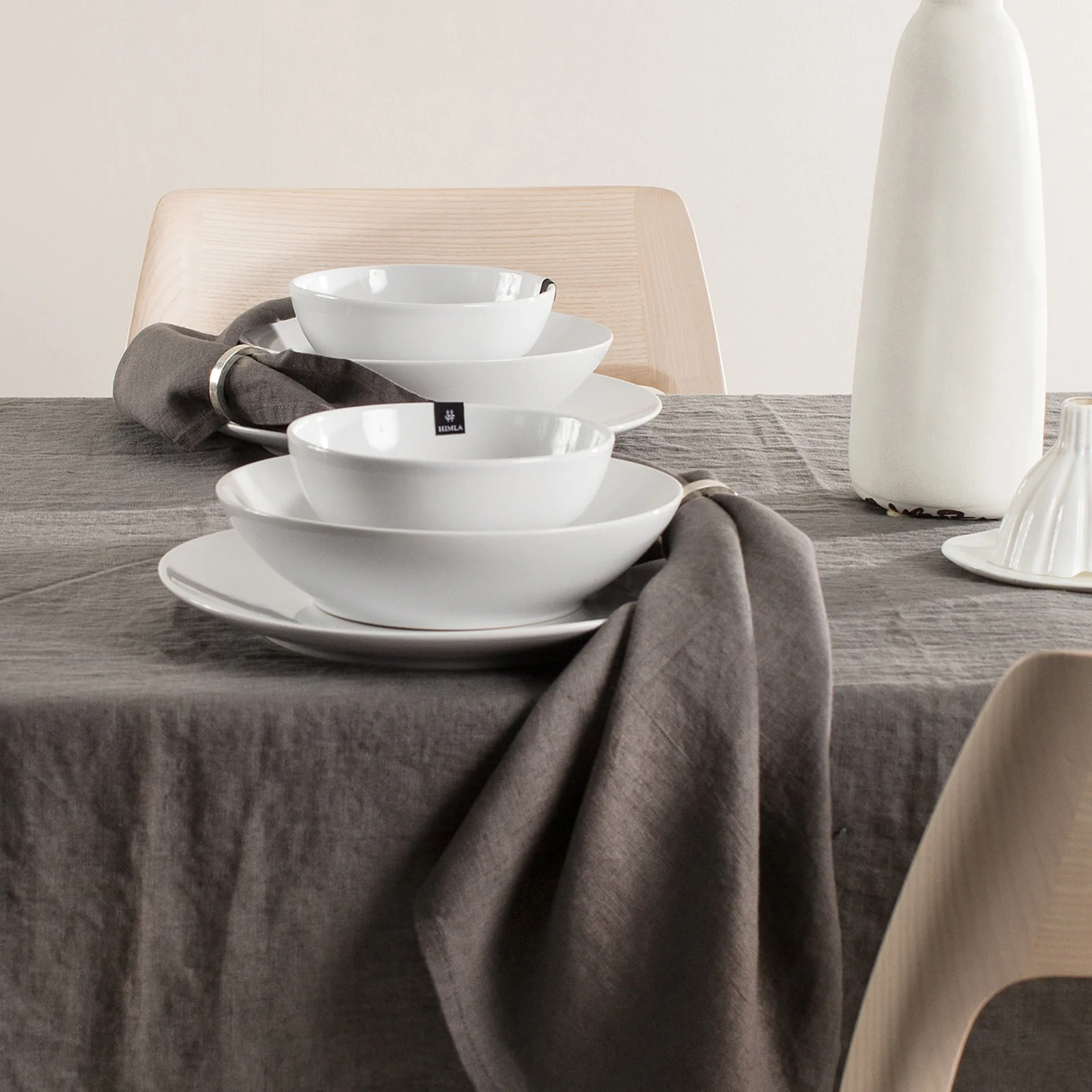 Sunshine serviet 4-pak, Charcoal (mørkegrå) Himla