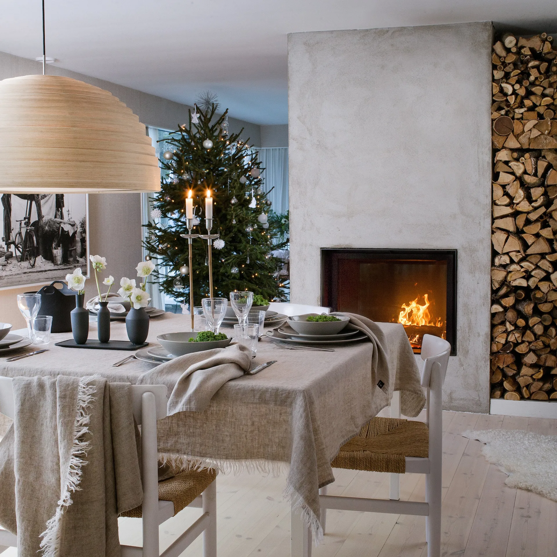 Sunshine serviet 4 stk, natural (beige) Himla