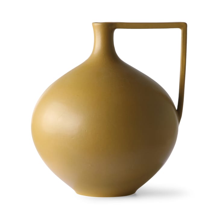 Ceramic Jar vase L 26,5 cm - Mustard - HK Living