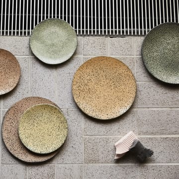 Gradient tallerken 29 cm 2-pak - Grøn - HK Living