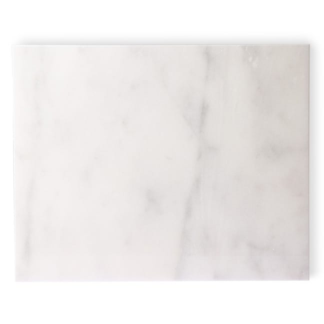 HKliving marmor skærebræt 50x40 cm - Hvid - HK Living