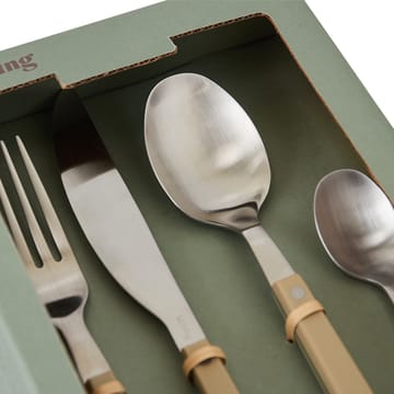 70's bestiksæt 16 dele - Olive - HKliving