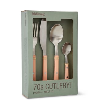 70's bestiksæt 16 dele - Peach - HKliving