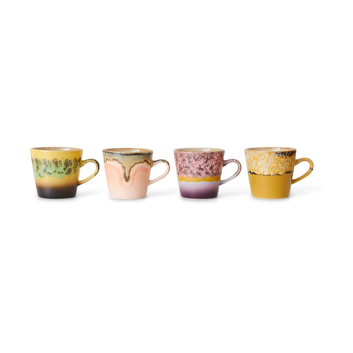 70's ceramics Americano krus 4-pak 26 cl, Radiant HKliving
