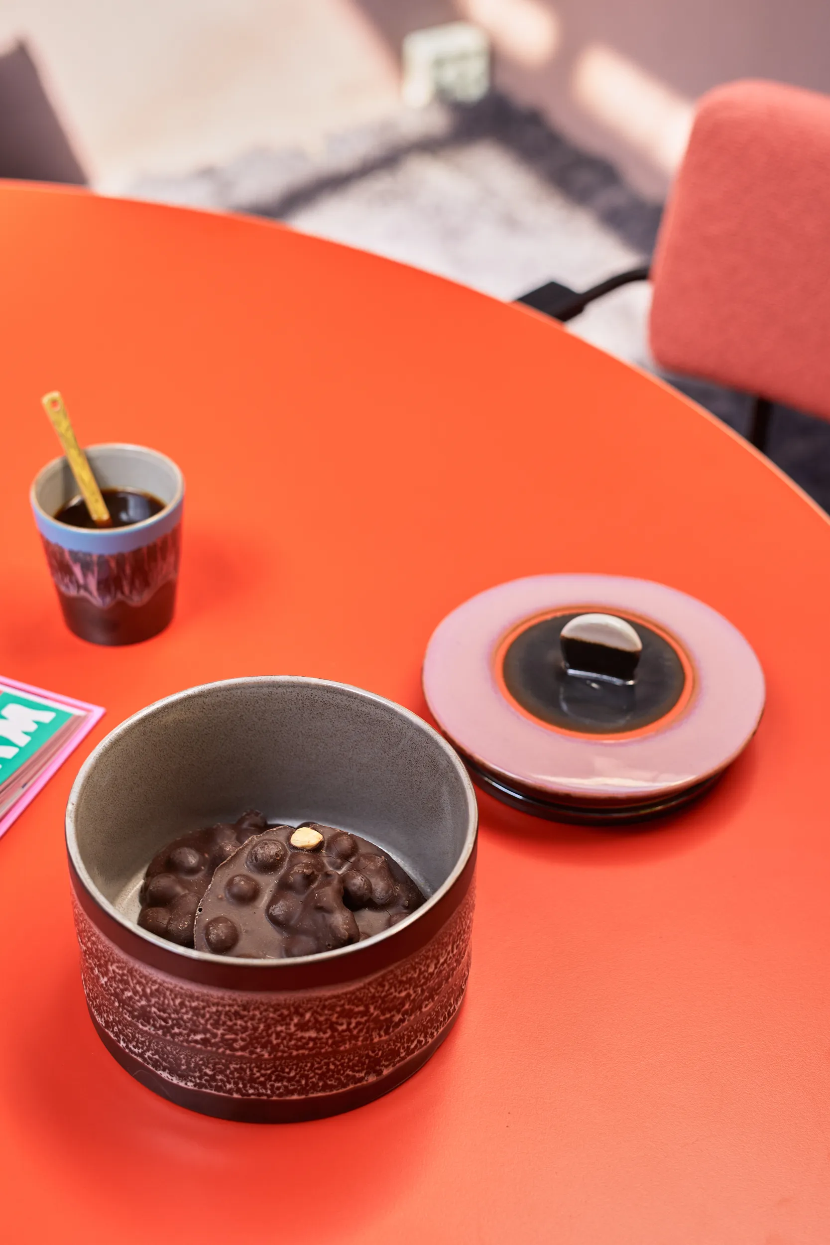 70's cookie jar kagedåse Ø17 cm, Disco HKliving