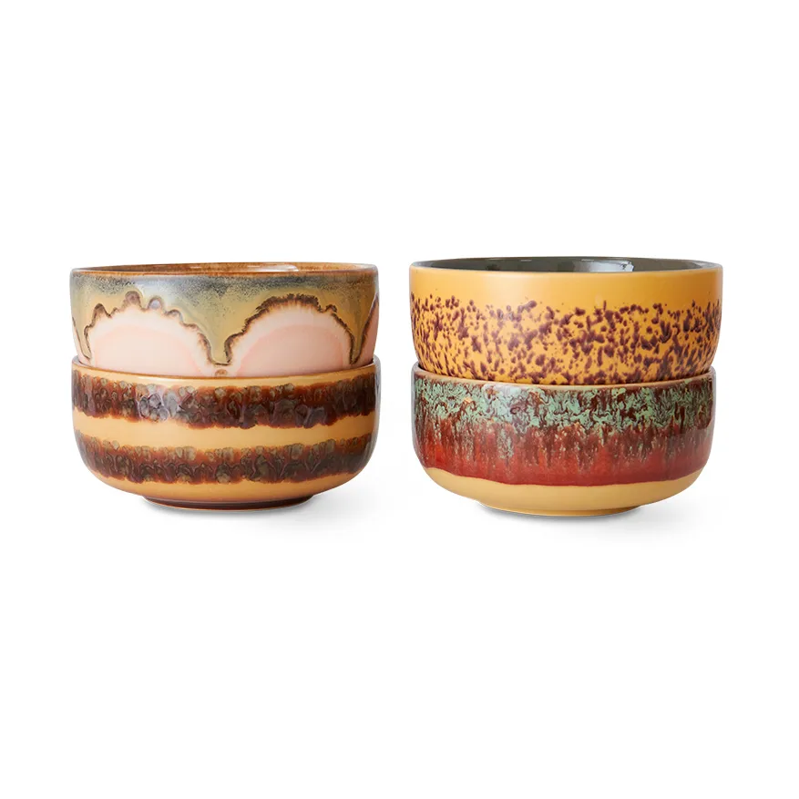 70's dessertskål 4 dele, Harbour HKliving