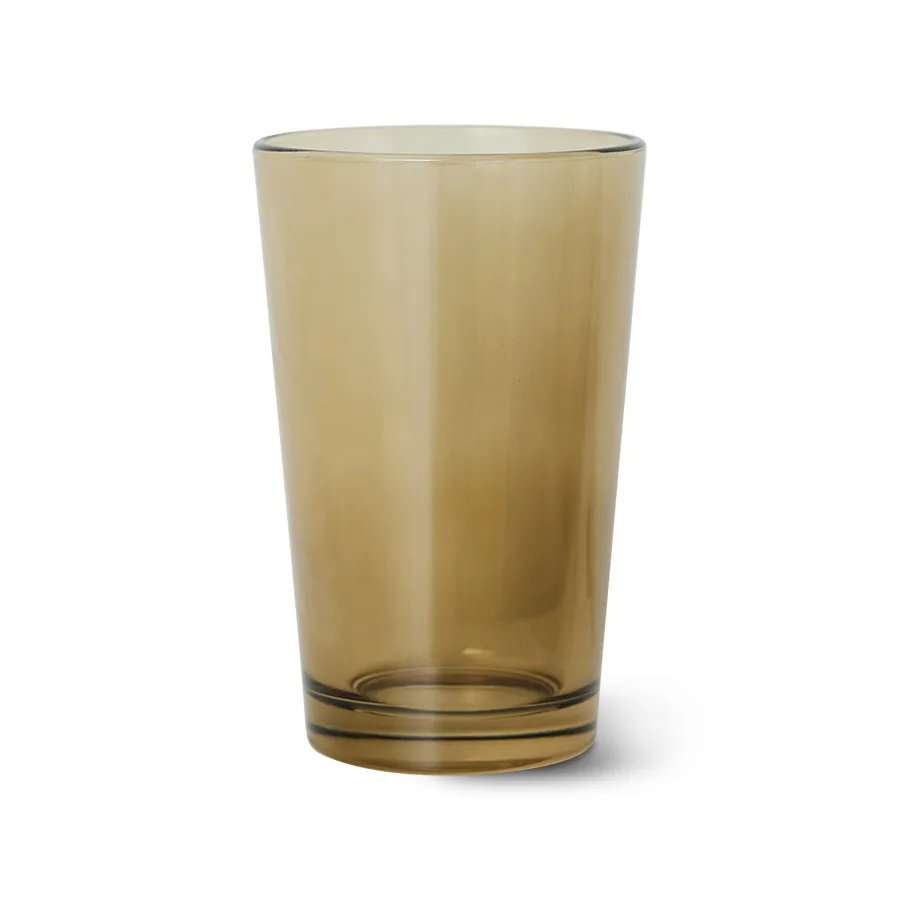 70's glassware teglas 20 cl 4-pak, Mud brown HKliving