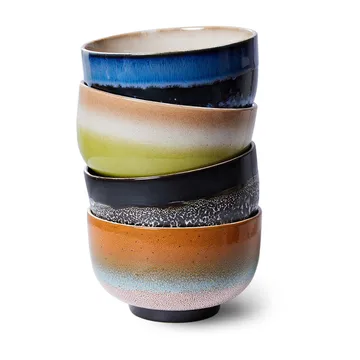 70's skål Ø13,5 cm 4-pak - Groovy - HKliving