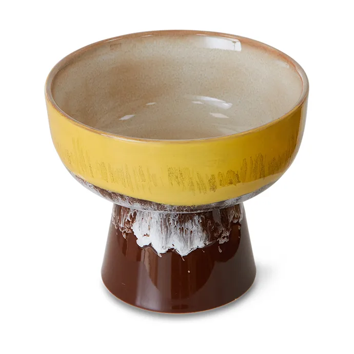 70's tapasskål på fod L Ø12,5x11 cm, Creek HKliving