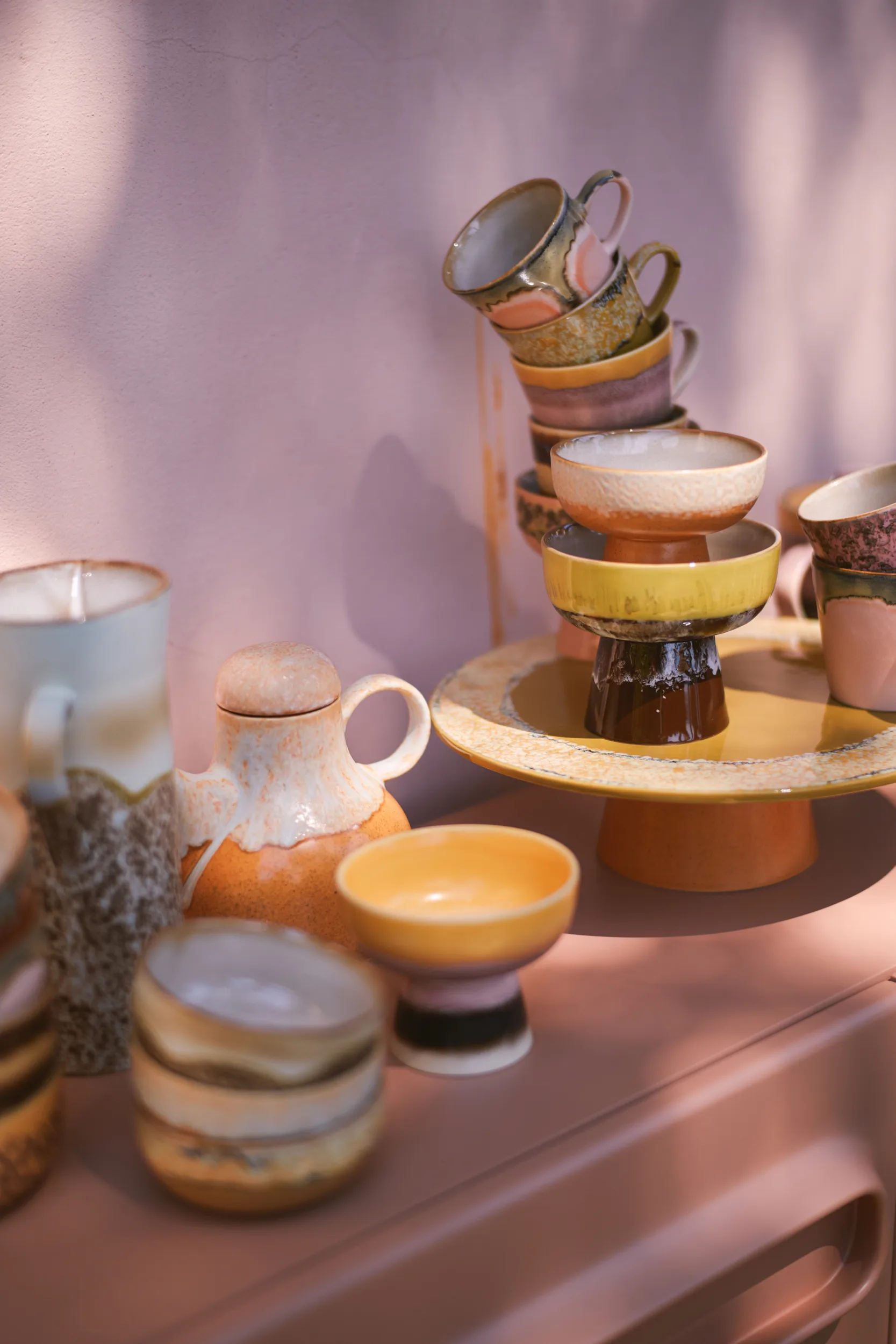 70's tapasskål på fod L Ø12,5x11 cm, Creek HKliving