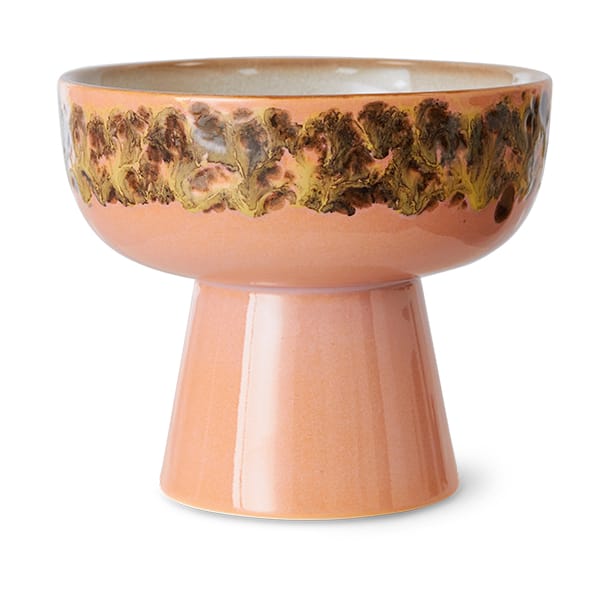 70's tapasskål på fod L Ø12,5x11 cm - Lush - HKliving