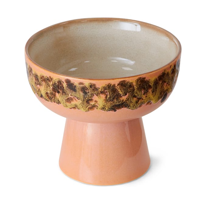 70's tapasskål på fod L Ø12,5x11 cm, Lush HKliving