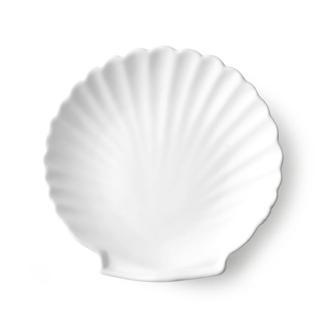 Athena Shell serveringsfad 14 cm - Mat hvid - HKliving