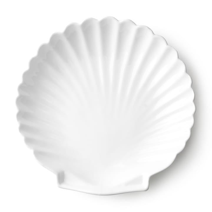 Athena Shell serveringsfad 20 cm - Hvid - HKliving