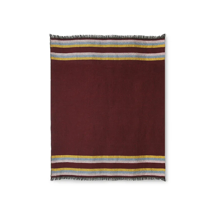 Doris Fluffig tæppe 130x150 cm, Burgundy HKliving