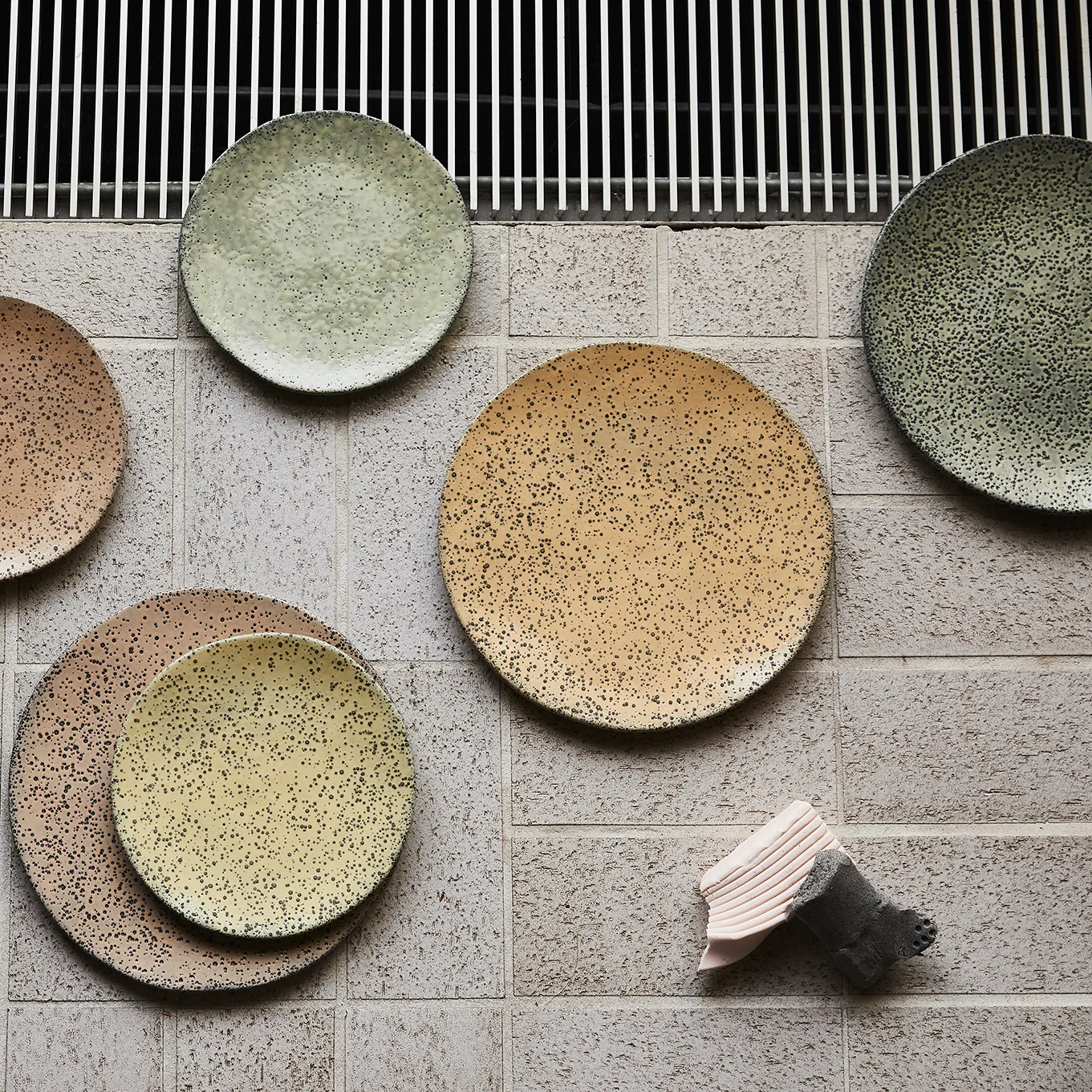 Gradient tallerken 29 cm 2-pak, Grøn HKliving