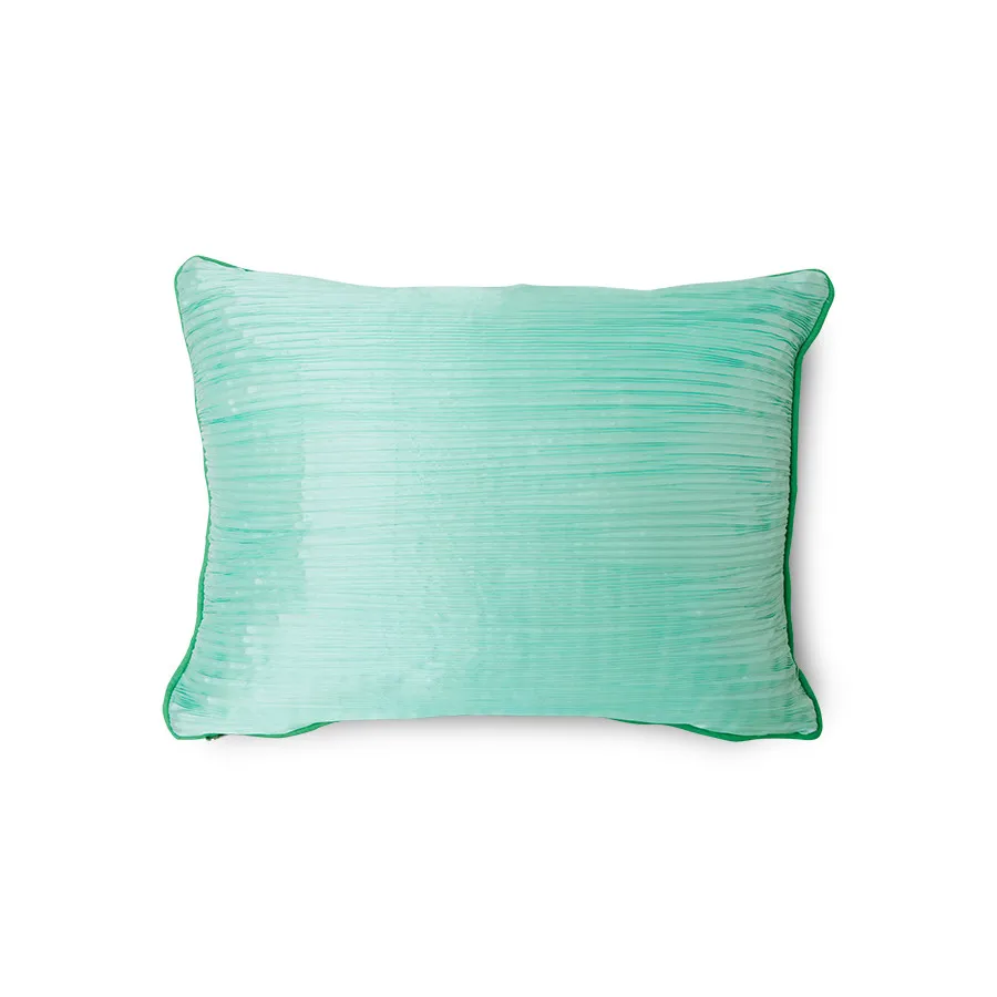 Groovy pude Plisseret 30x40 cm, Turkis HKliving