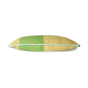 Håndvævet pude 38x74 cm uld - Grøn - HKliving