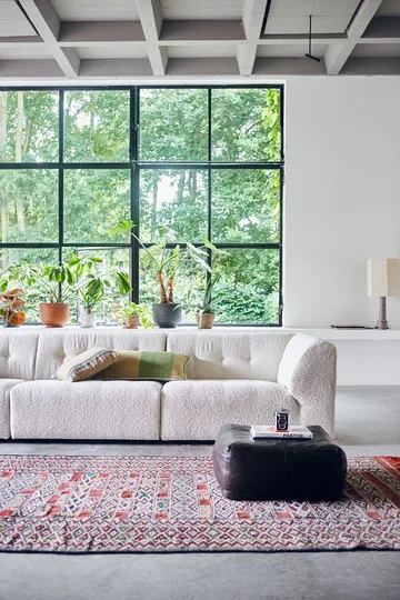 Håndvævet pude 38x74 cm uld - Grøn - HKliving