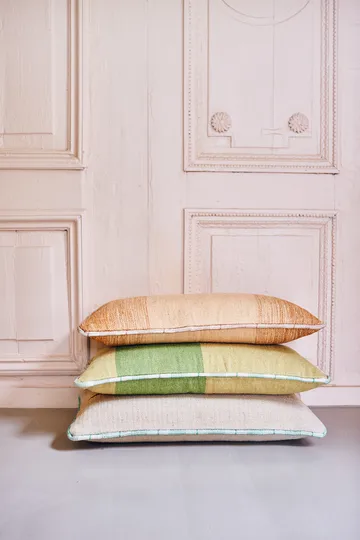 Håndvævet pude 38x74 cm uld - Grøn - HKliving