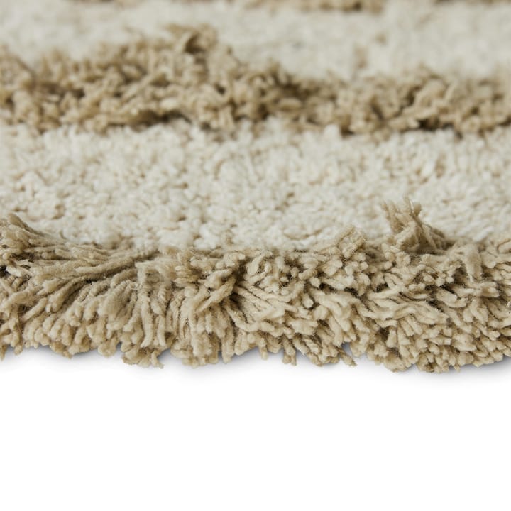 HK Living badeværelsesmåtte Ø120 cm, Creme HKliving