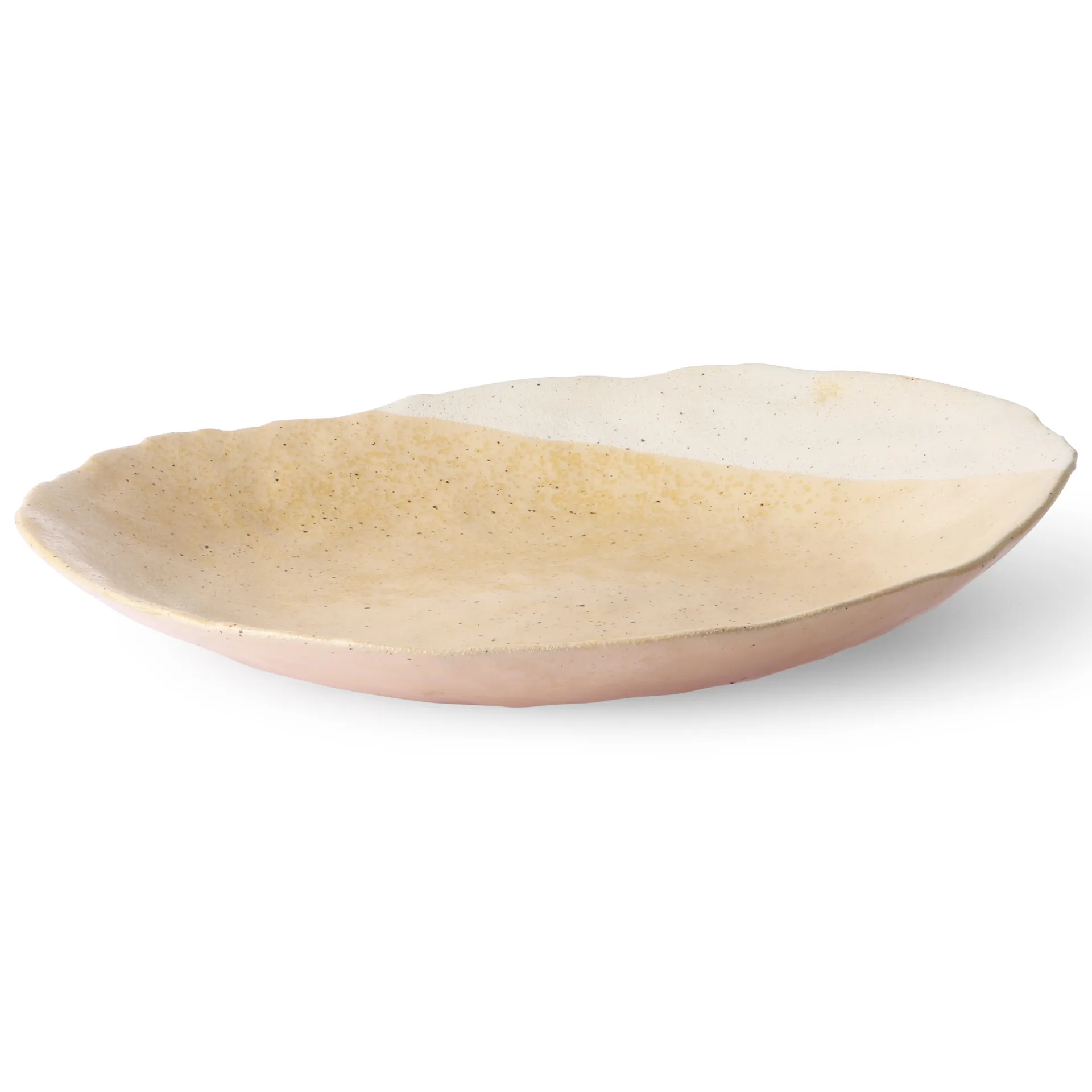 HKliving dekorationstallerken 34,5x38 cm, Cream/White HKliving