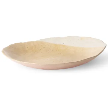 HKliving dekorationstallerken 34,5x38 cm - Cream/White - HKliving