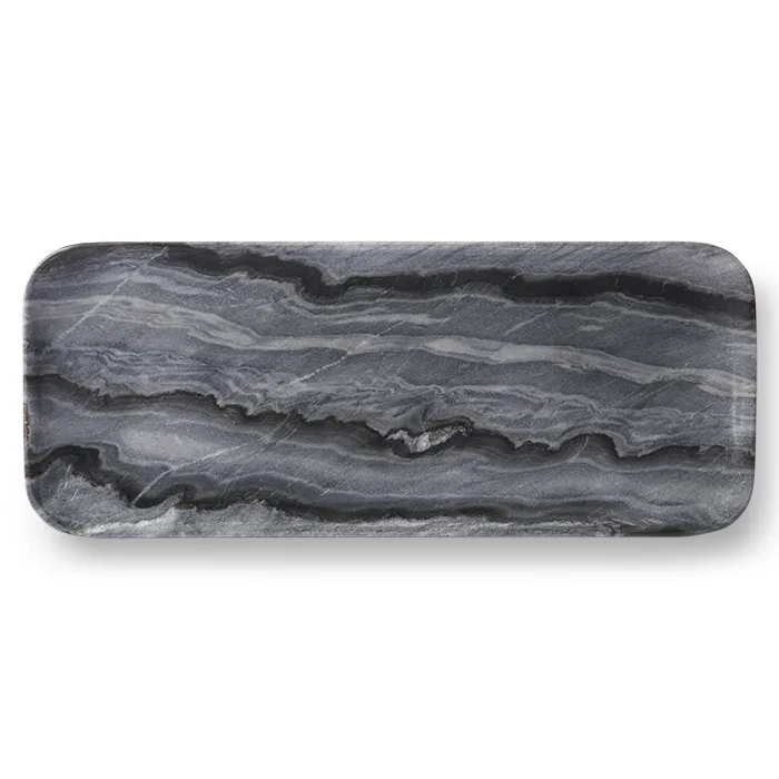 HKliving marmorbakke 30x12 cm, Grå HKliving