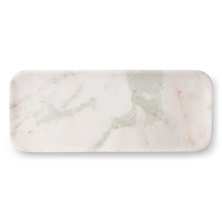 HKliving marmorbakke 30x12 cm - Hvid/Grøn/Lyserød - HKliving