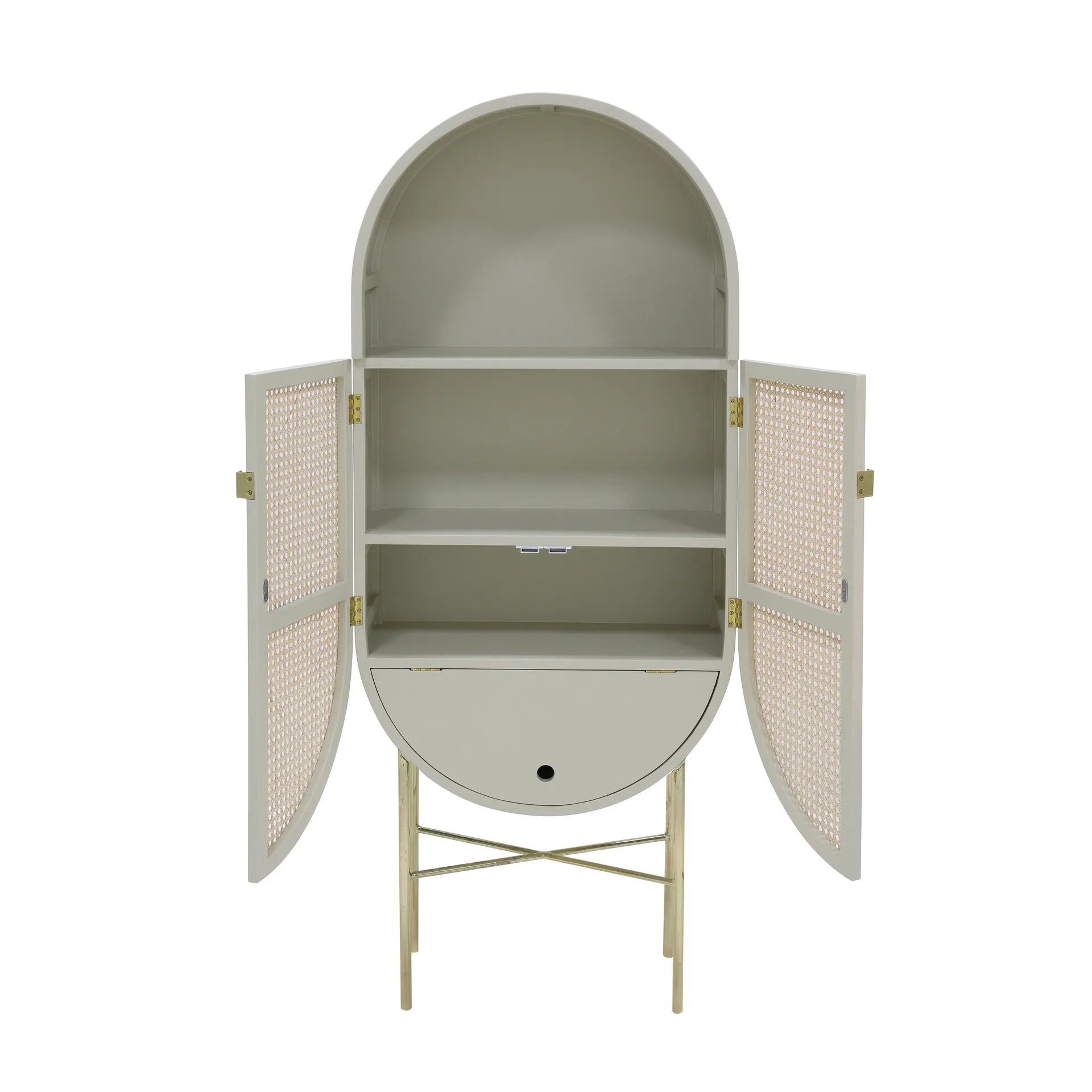 HKliving retro ovalt skab, grøngrå HKliving