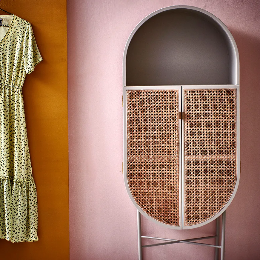 HKliving retro ovalt skab, grøngrå HKliving