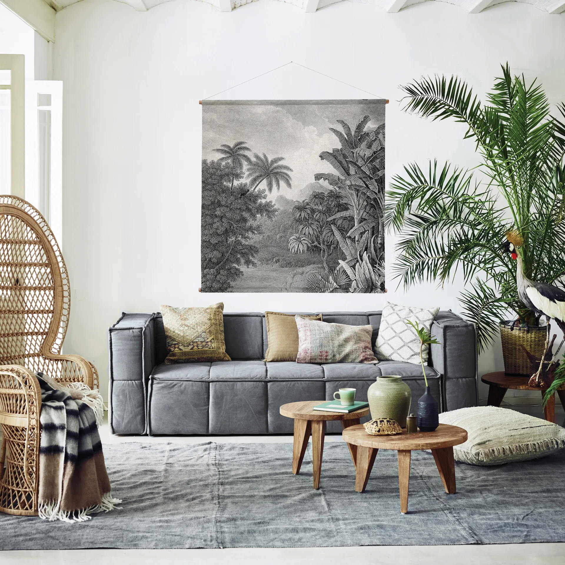 HKliving sofabord teak, Ø 65 cm HKliving