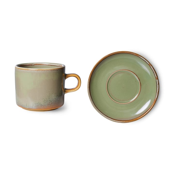 Home Chef kop med underkop 22 cl, Moss green HKliving