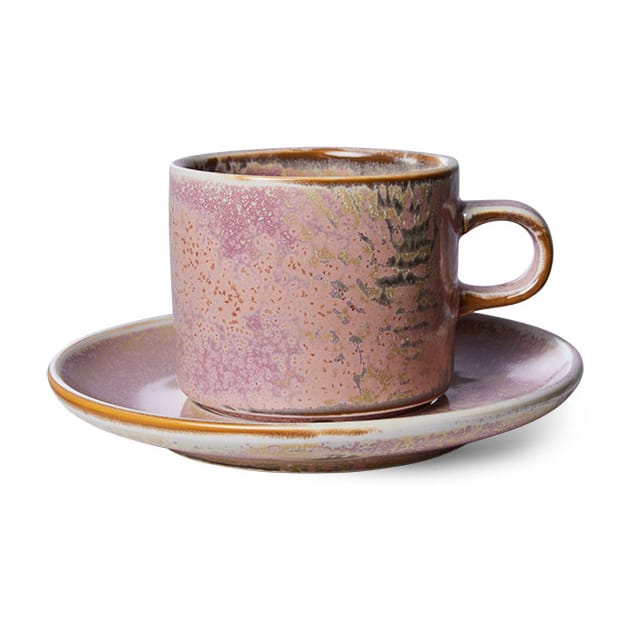 Home Chef kop med underkop 22 cl - Rustic pink - HKliving