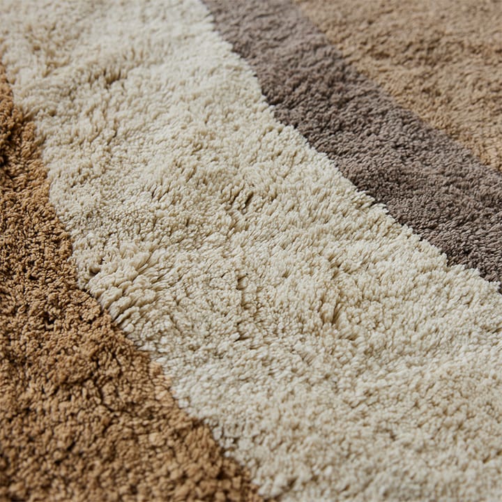 Natural waves bademåtte Ø120 cm, Natural multicolours HKliving