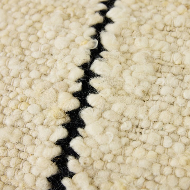 Natural wool striped pude 30x50 cm, White HKliving