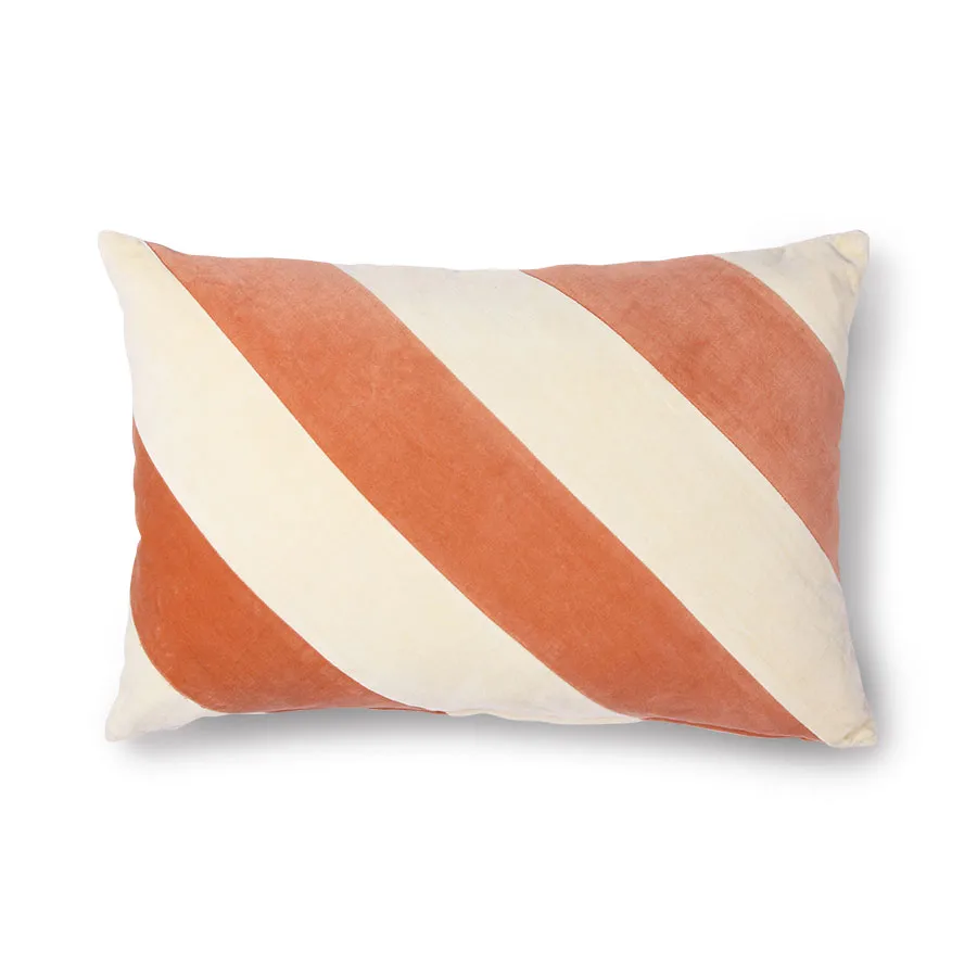 Pude Stribet 40x60 cm, Peach-cream HKliving